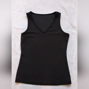 Elegant Black V-Neck Tank Top